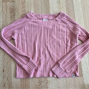 Abercrombie Kids Pink Ribbed Top